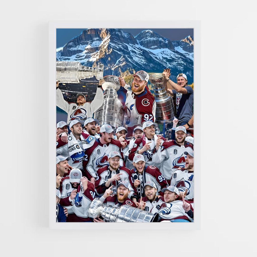 Poster La Victoire des Avalanche – affiche Hockey sur glace (vue 3)